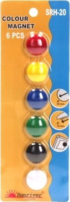 Argo Magnesy 20mm ARGO WF 607234 czerwone 6 szt