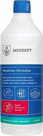 Medisept MEDICLEAN MC 210 preparat do mycia wszelkich powierzchni zmywalnych o zapachu czerwonych owoców 1L