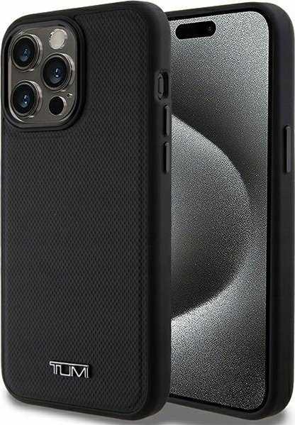 Tumi Tumi TUHMP15XRBAK iPhone 15 Pro Max 6.7" black/black hardcase Leather Balistic Pattern MagSafe