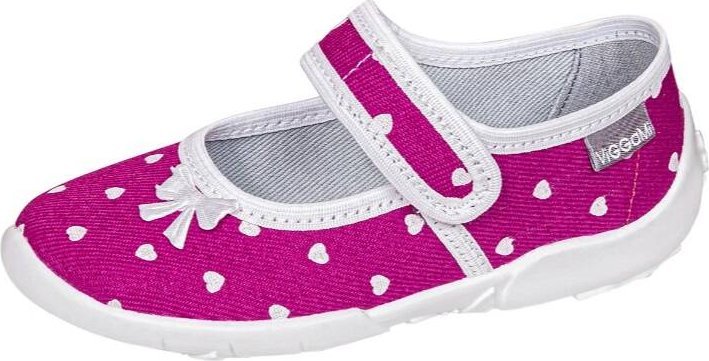 Viggami VIGGAMI różowe kapcie Sara serduszka 32