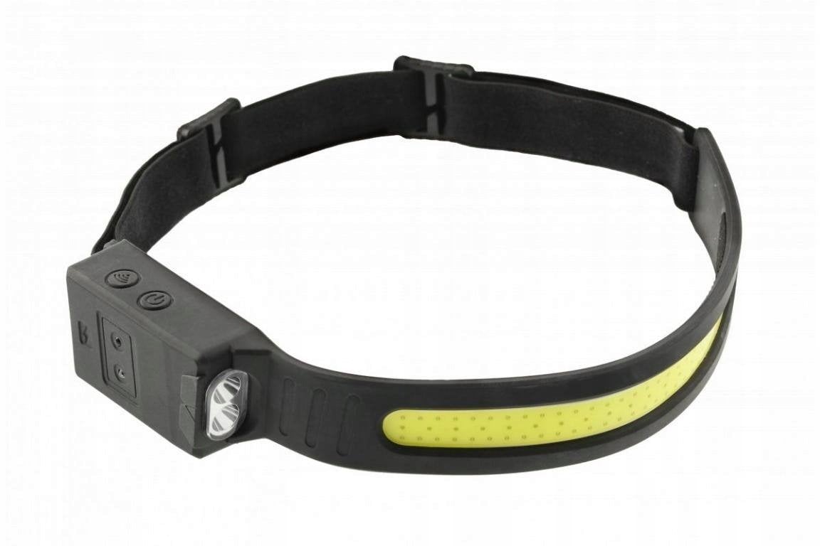 Latarka LED czołowa akumulatorkowa COB USB 5 funkcji HT1E426