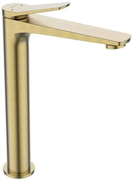 HIGH WASHBASIN MIXER NESTOS BRUSHED GOLD