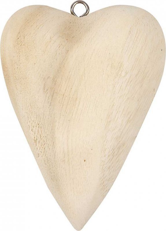 Serce Drewniane 11,5x8,5x3 cm