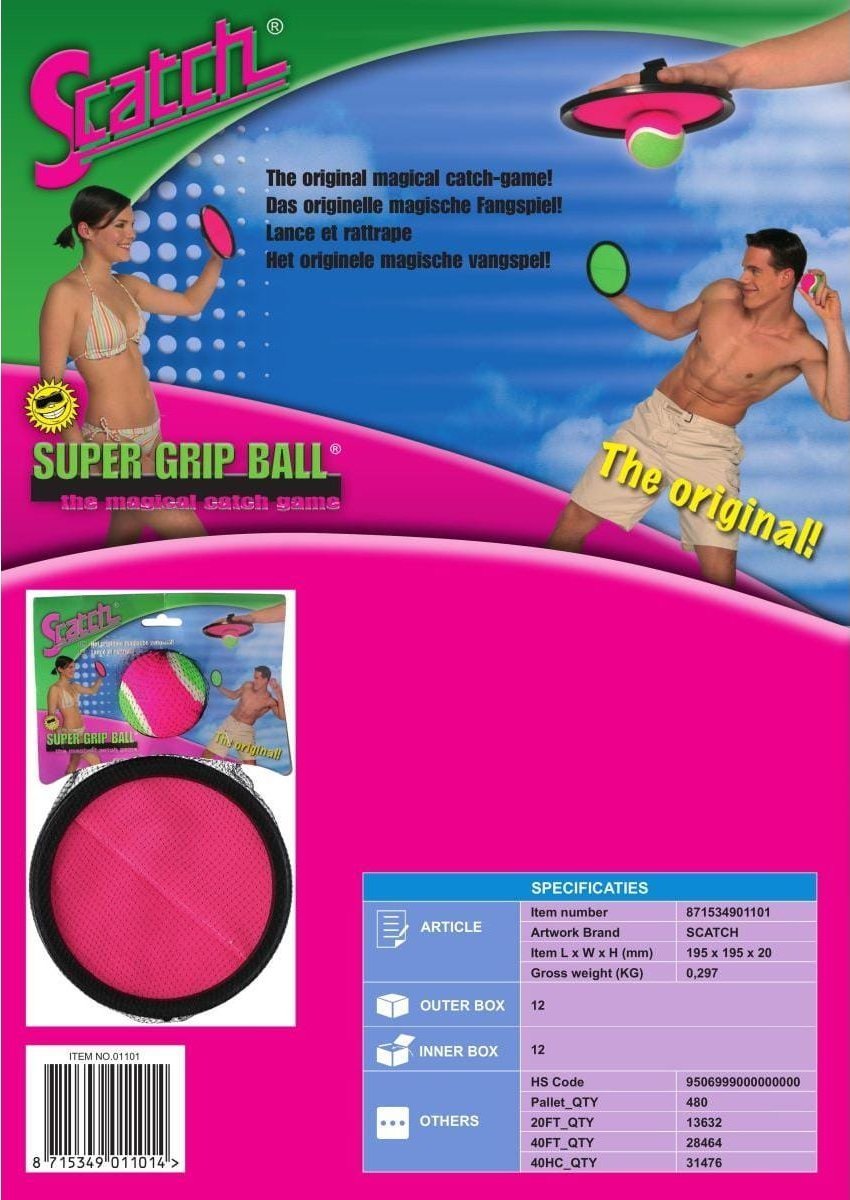 ZESTAW CATCH BALL ŚR. 19,3CM SCATCH