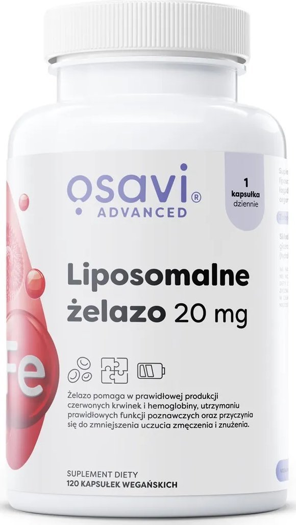 Osavi Osavi - Liposomalne Żelazo, 20mg, 120 vkaps