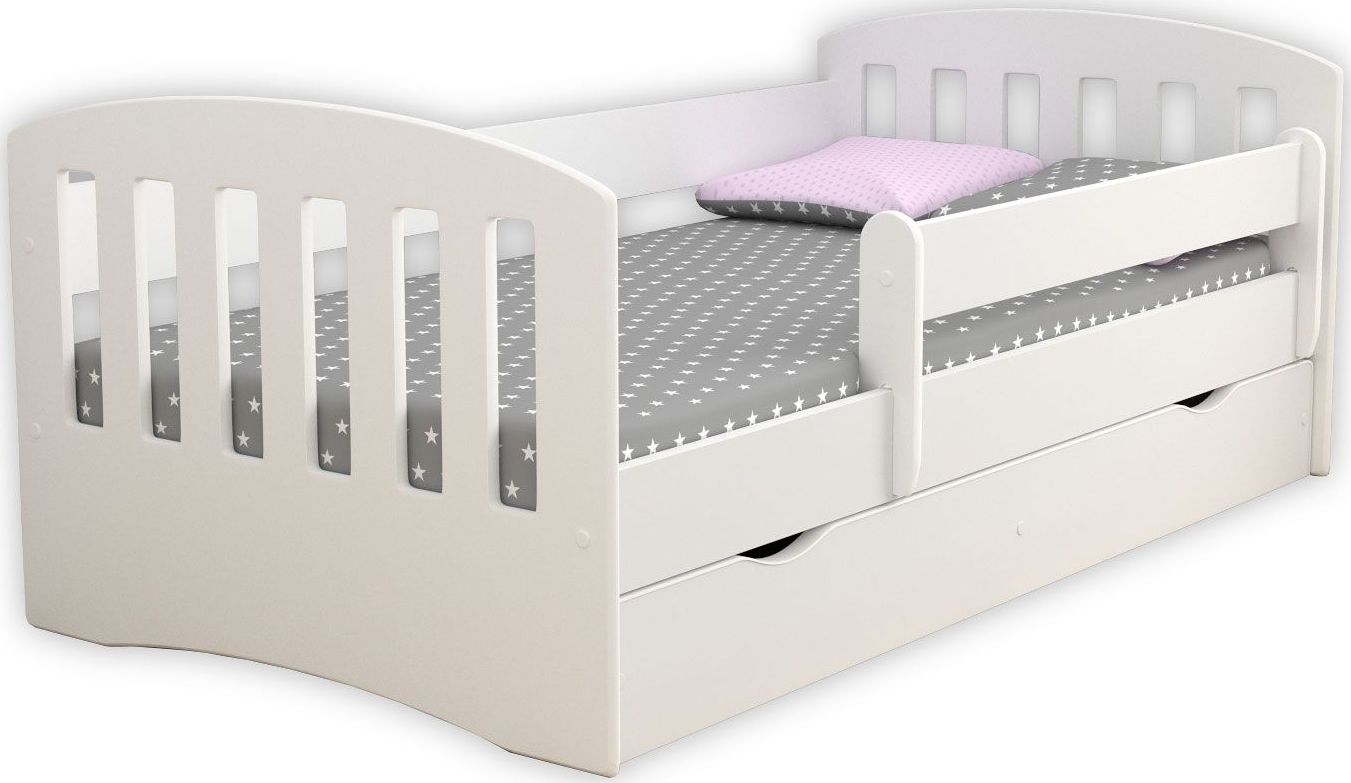 Elior Łóżko jednoosobowe z materacem Pinokio 2X 80x160 - białe