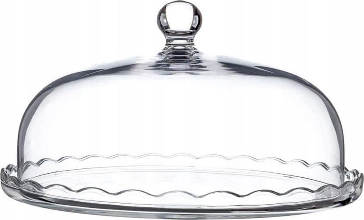 Konsimo Patera szklana fala z kloszem SWEET LINE