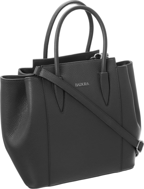 Badura Pojemna torebka damska tulipan skóra Badura A4