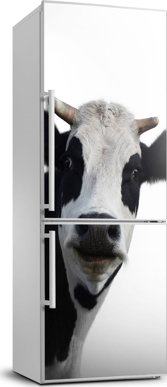 Tulup Naklejka samoprzylepna na lodówkę 60x180 cm Łaciata krowa XL