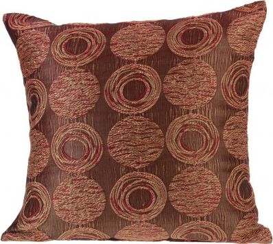 Acus Poduszka dekoracyjna. seria Carousel. ( poszewka z zamkiem + wkład gratis )rozmiar: 40x40 cm. wzór - koła. kol. brązowy. nr 809930/35/40x40
