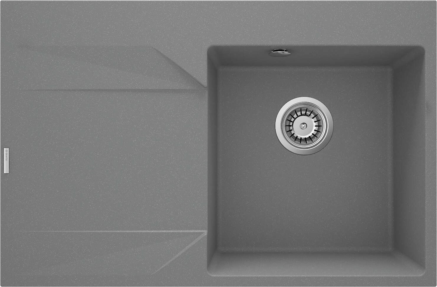 Zlewozmywak granitowy 1-komorowy z ociekaczem - lewy