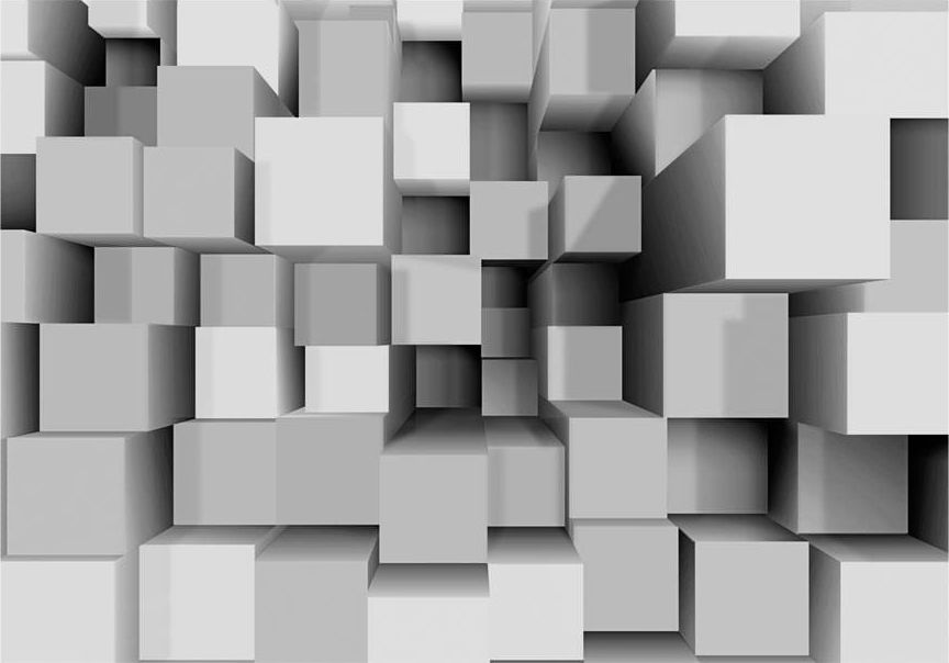 DecoNest Fototapeta - Geometryczne puzzle - 200X140