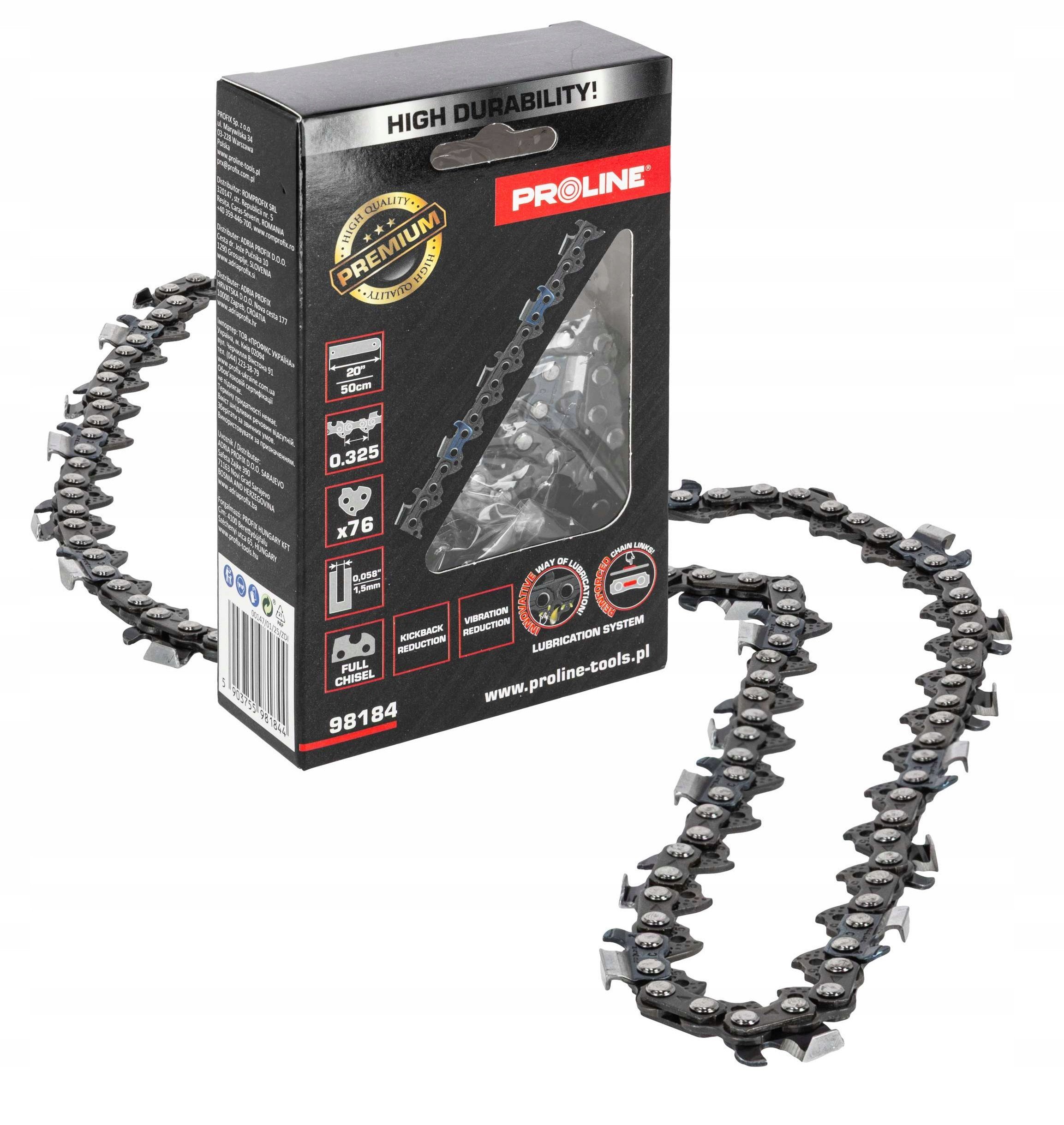 ŁAŃCUCH DO PILAREK 20", 0.325", 1.5MM, 76E, PROLINE