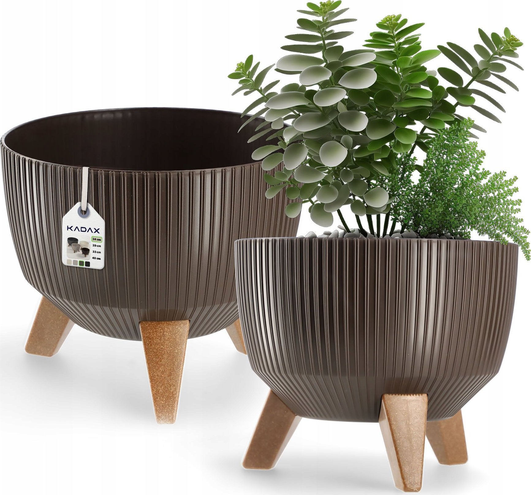 Kadax KADAX Doniczka Donica Wkład Misa Na Nóżkach 24cm