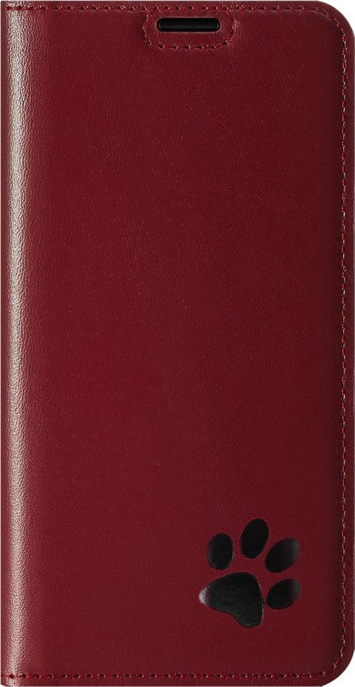 Surazo Etui na telefon skóra naturalna Smart magnet RFID - Costa Czerwona - Łapa Samsung Galaxy A21s