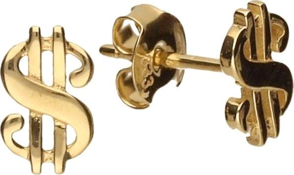 Lovrin Złote kolczyki 333 subtelne wkrętki dolar 0,84 g