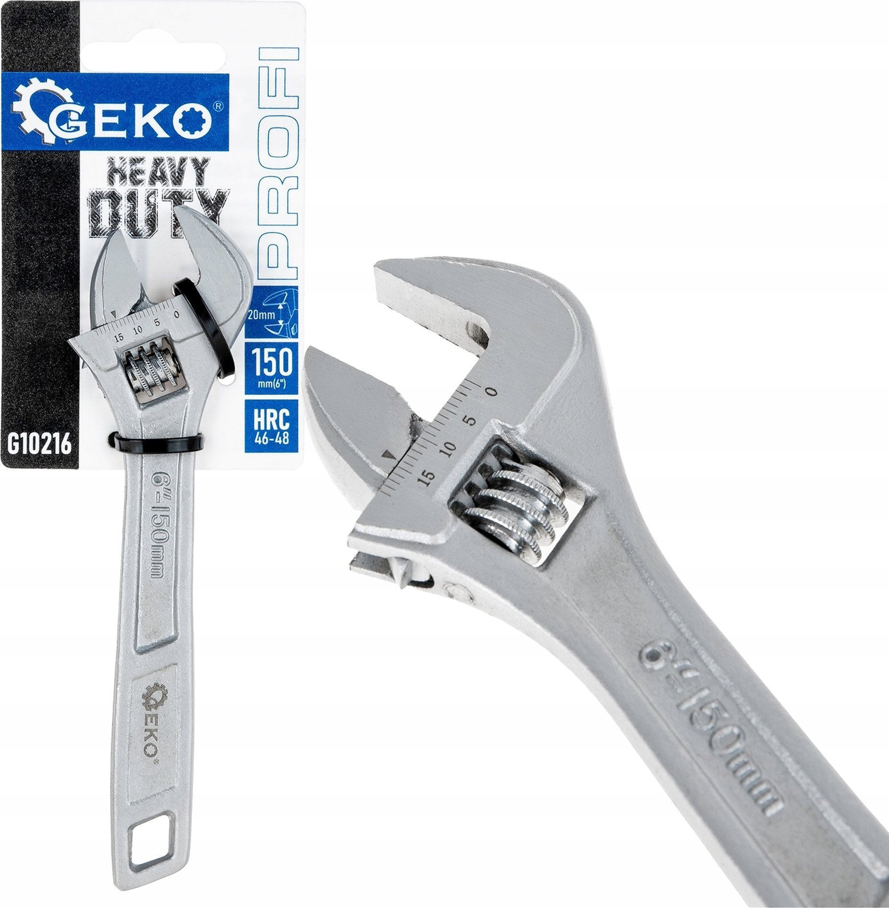 Klucz nastawny szwed 6" 20mm PROFI (6/120)