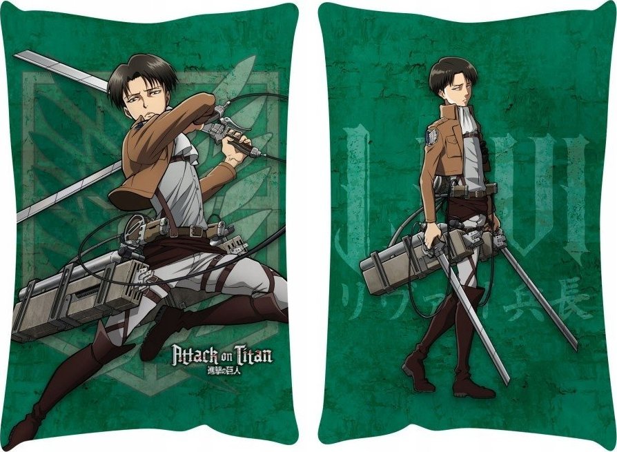popbuddies attack on titan levi ackerman duża poduszka