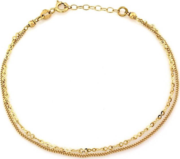 Lovrin Złota bransoletka 585 łańcuszek nieskończoność 1,33 g