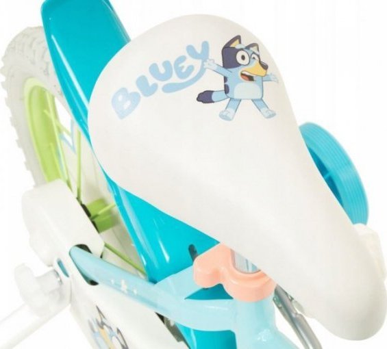 Bluey Rower dziecięcy Bluey 14" Niebieski Kolor Zielony