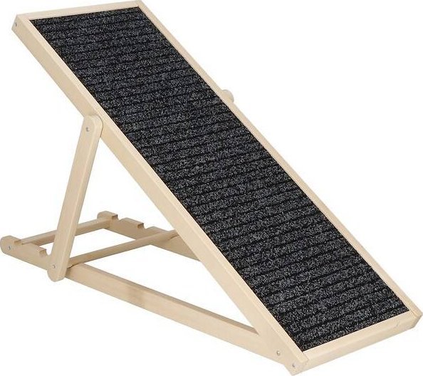 Springos Rampa dla psa drewniana z regulowaną wysokością 3-stopniowa UNIWERSALNY