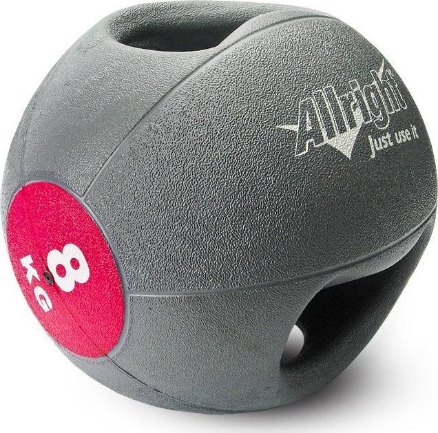 Allright PIŁKA LEKARSKA 8KG Z UCHWYTAMI