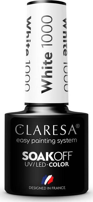 Claresa Claresa Soak Off UV/LED Color lakier hybrydowy 1000 White 5g