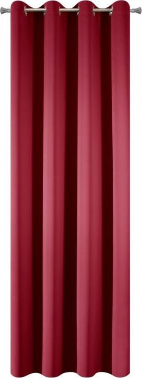 Eurofirany Zasłona Dekoracyjna Blackout Logan Czerw 135x250