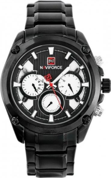 Zegarek Naviforce ZEGAREK MĘSKI NAVIFORCE - NF9113 (zn078a) - black/silver + box
