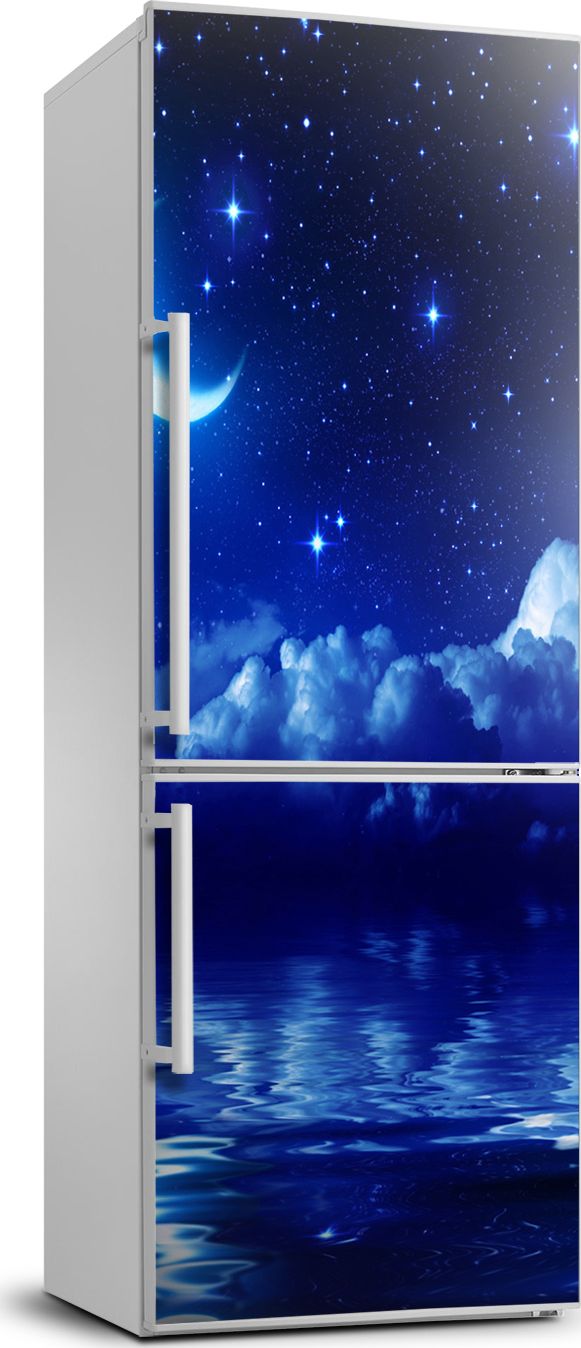 Tulup Naklejka samoprzylepna na lodówkę 60x180 cm Niebo nocą
