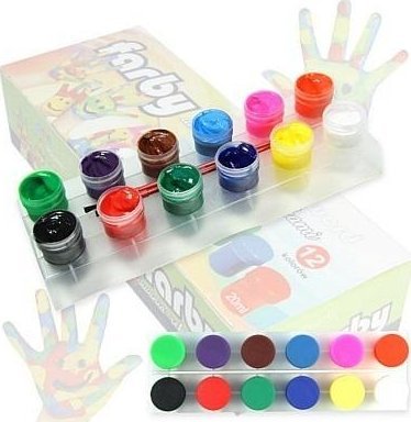 Farby do malowania rękami 20ml 12 kolorów