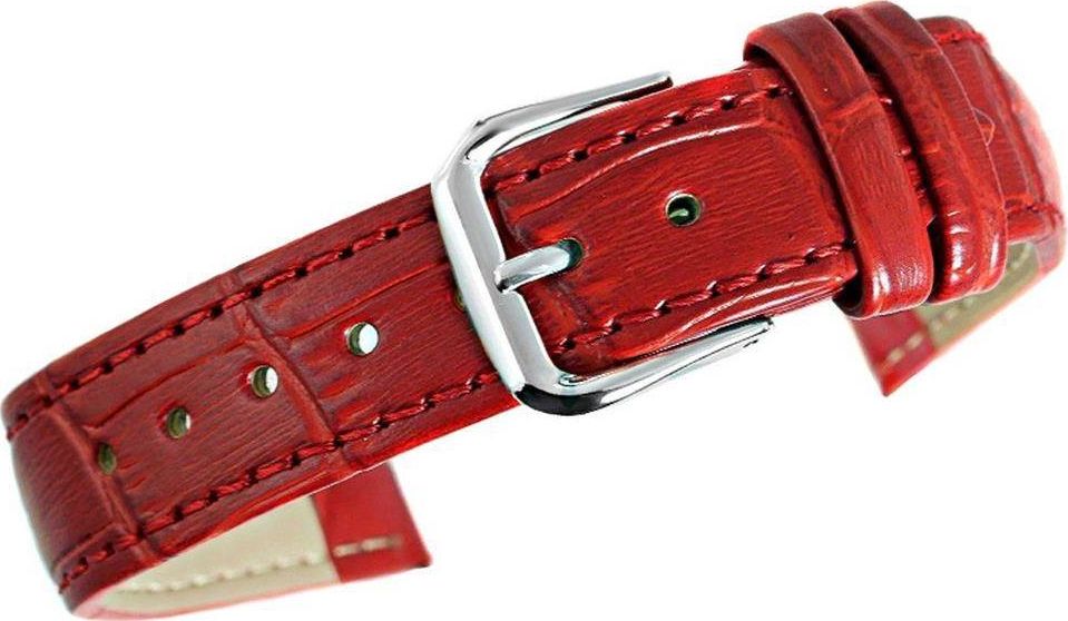 Kemer Pasek do zegarka - Skóra 18 mm 18K4 Czerwony