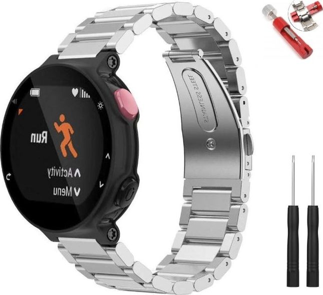 Best Accessories STALOWA BRANSOLETA DO GARMIN 220/230/235/620/630/735XT + IMADŁO