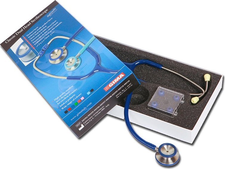 Gima GIMA CLASSIC DUAL HEAD STETHO - NIEBIESKI STETOSKOP INTERNISTYCZNY