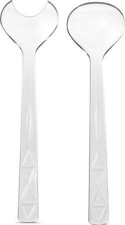 Sagaform Piknikowe sztućce do sałaty, 2 el., przezroczysty akryl, 26,5 cm Outdoor Eating / Sagaform