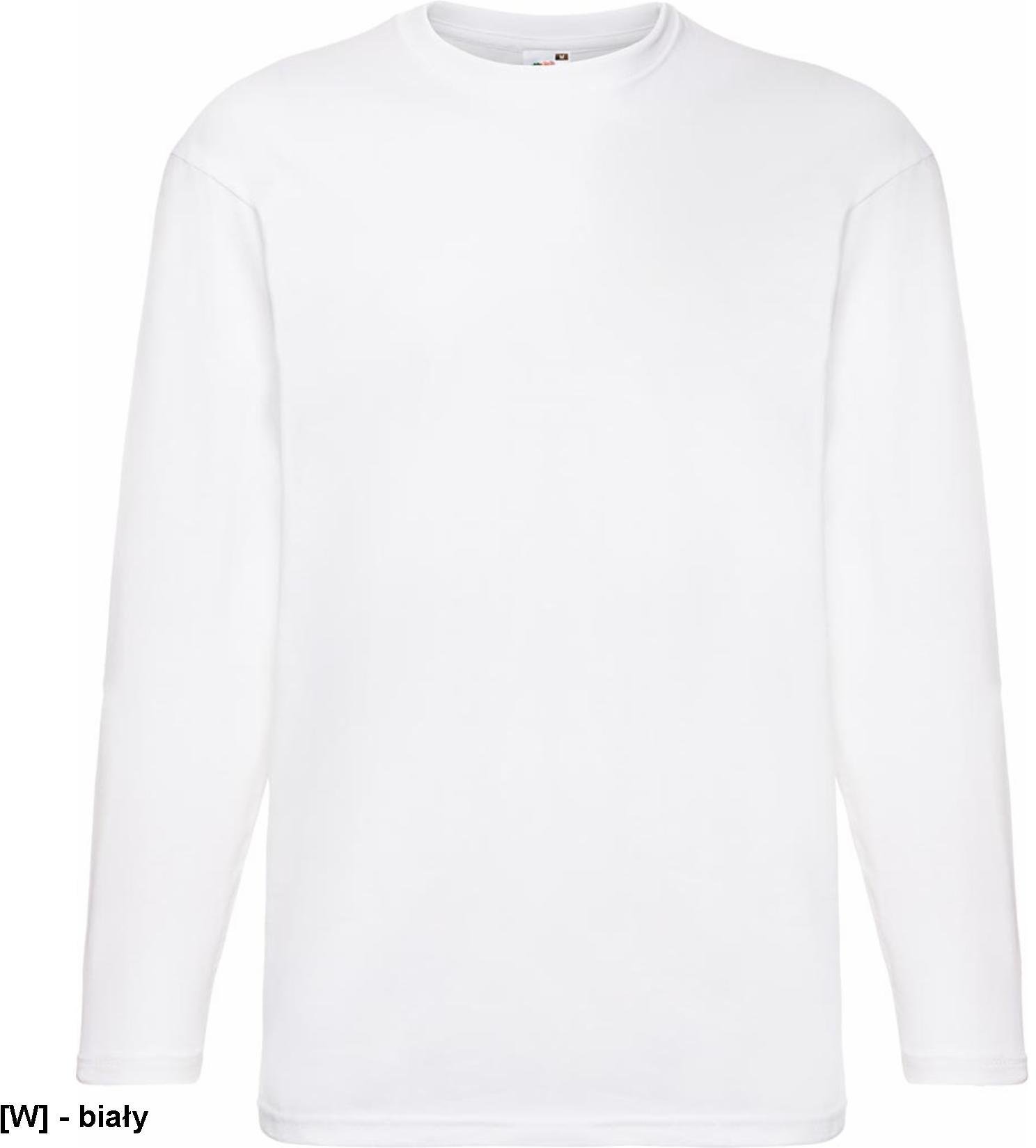 FOTL-610380 - Koszulka Valueweight z długim rękawem, męska - biały M