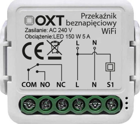 OXT OXT MINI MODUŁ PRZEKAŹNIK BEZNAPIĘCIOWY WIFI TUYA