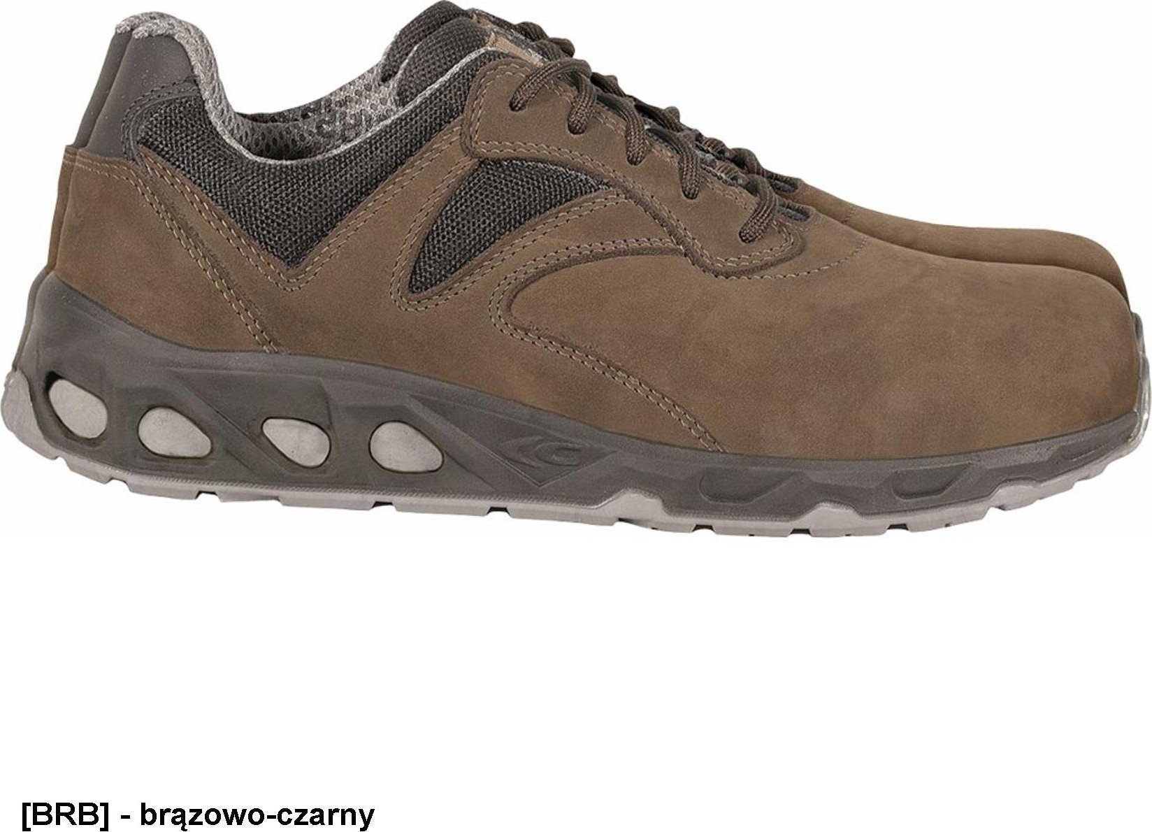 Cofra BRC-NOW S3 SRC - bezpieczne buty, skóra zamszowa perforowana, podnosek ATP, wyściółka oddychająca SANDY DRY, wkładka POLY-GREEN 43