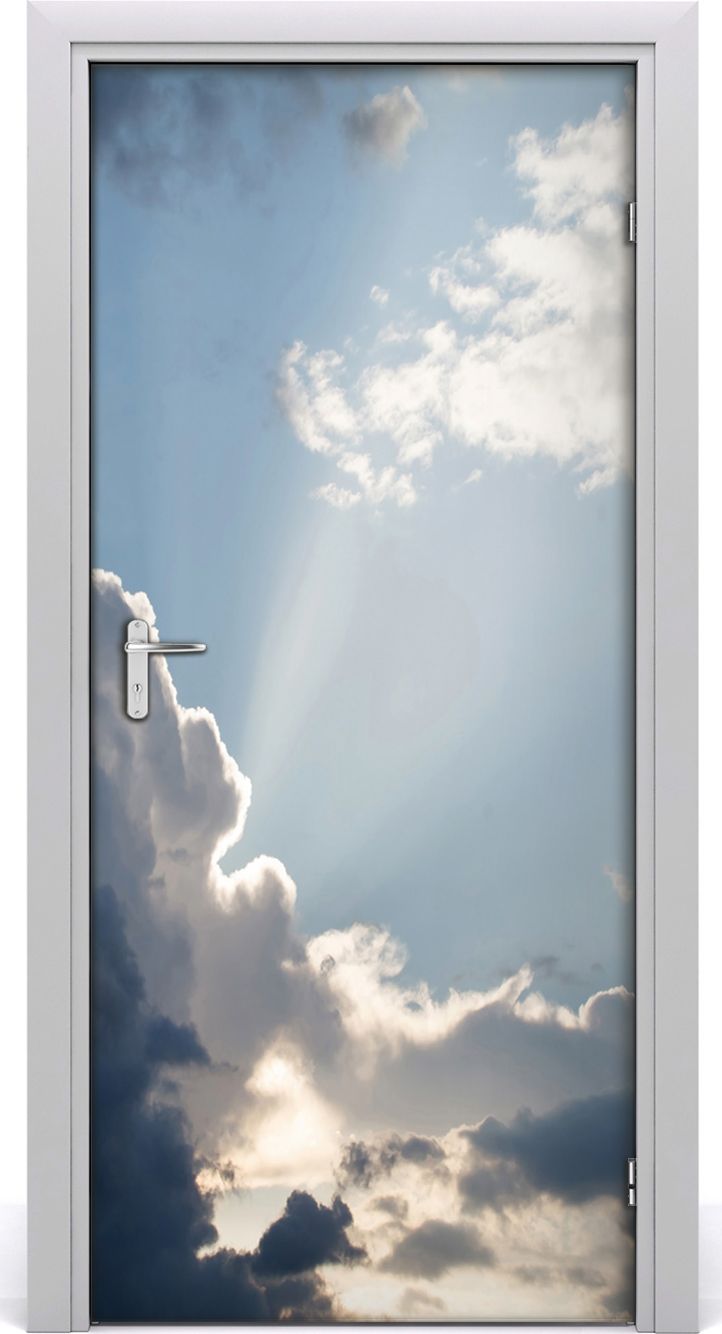 Tulup Fototapeta samoprzylepna na drzwi 95 x 205 cm Chmury na niebie
