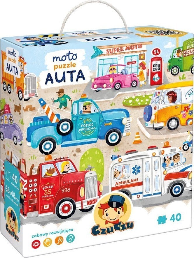 Czuczu Puzzle 40 element?w Moto puzzle Auta