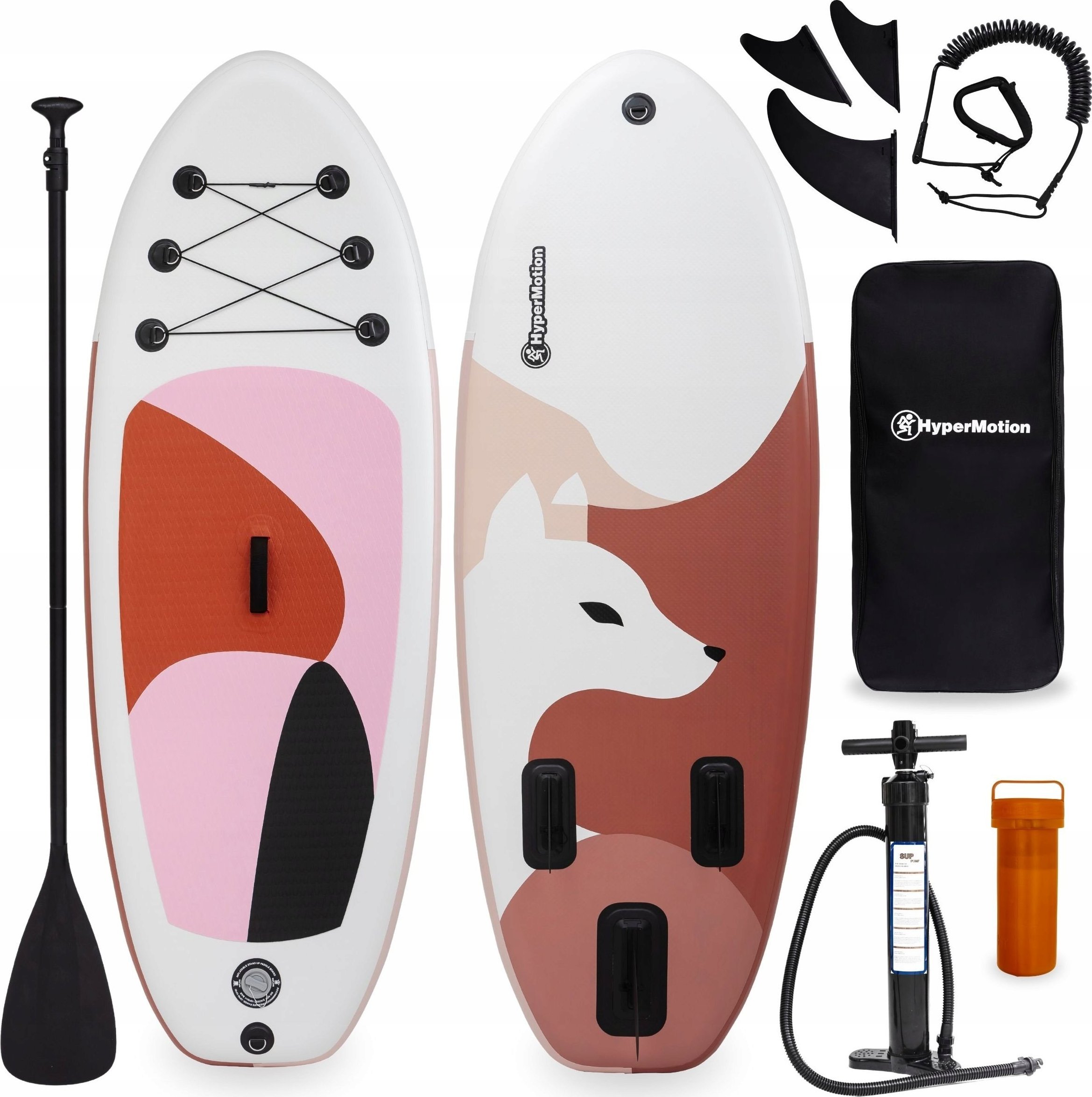 HyperMotion POMPOWANA DESKA SUP - DLA DZIECI - STAND UP PADDLE - 215CM - Z WIOSŁEM