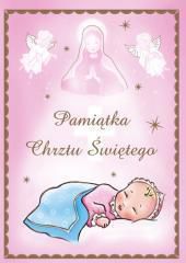 WDS Sandomierz Pamiątka chrztu św. - różowa - 31964