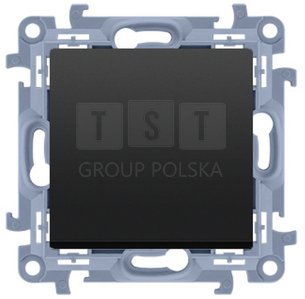 CW6C.01/X/49 Simon 10 Łącznik uniwersalny schodowy bez piktogramu (moduł) 10 AX, 250 V~, szybkozłącza czarny CW6C.01/X/49