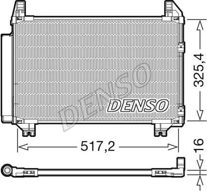 Denso Condenser, air conditioning