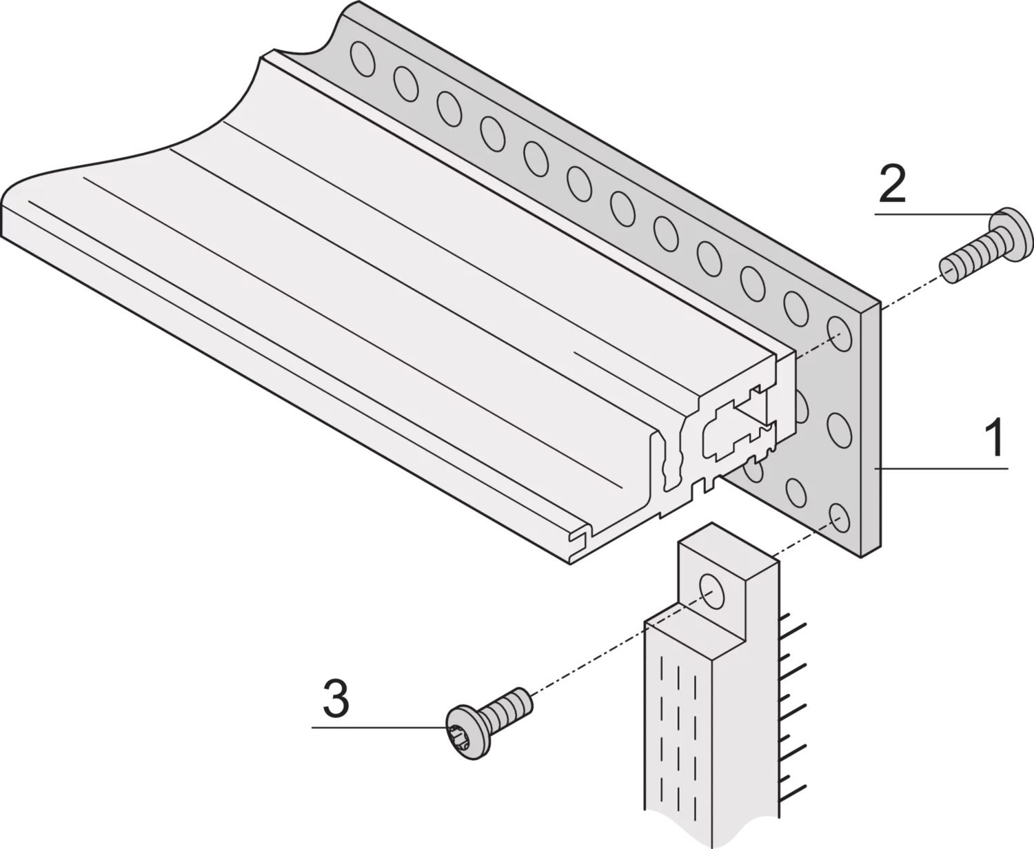 SCHROFF Szyna perforowana SCHROFF EuropacPRO do złącza, zgodna z EN 60603-2 i DIN 41612, 28 KM