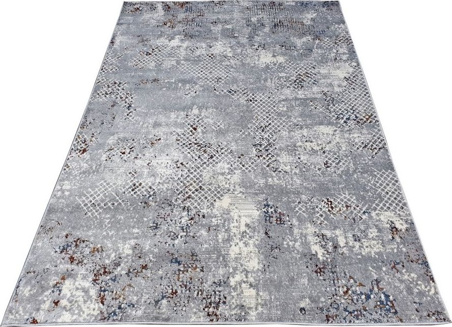 Turkiye Weavers Dywan nowoczesny do salonu EFES Szary 813 WENEZJA 160x220 cm