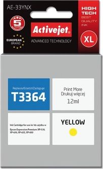 Tusz Activejet Tusz AE-34YNX (do drukarki Epson, zamiennik T3474 supreme 14ml yellow) - AE-34YNX