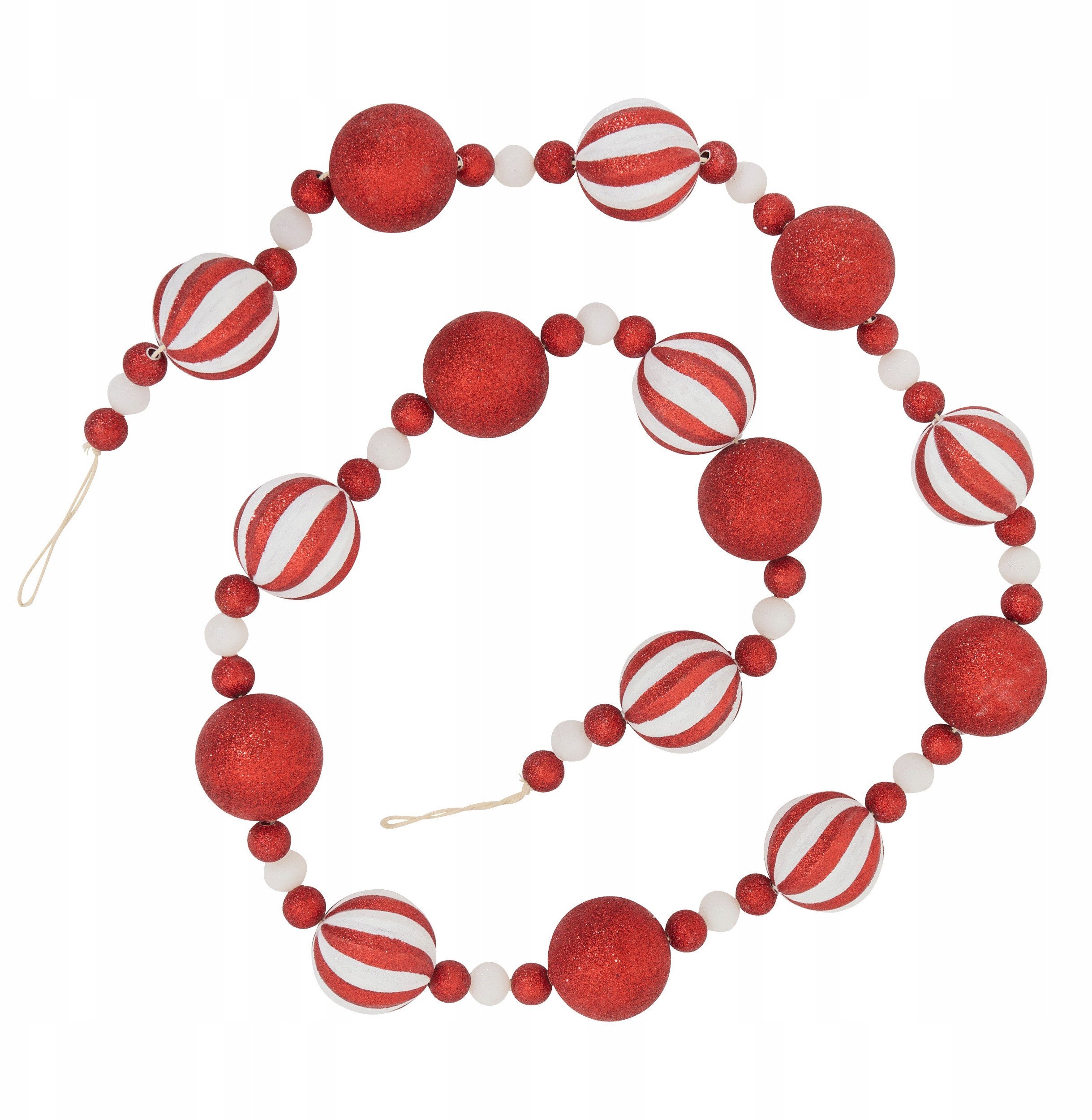 Girlanda świąteczna z bombkami, 180 cm