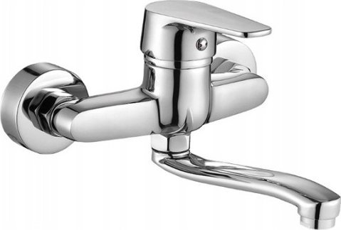 Bateria umywalkowa Kuchinox Bateria umywalkowa ścienna z ruchomą wylewką Luga