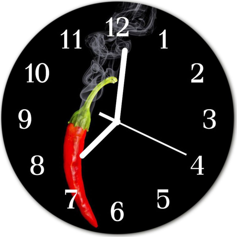 Tulup Zegar ścienny okrągły Papryka Chillifi30 cm - 129247319